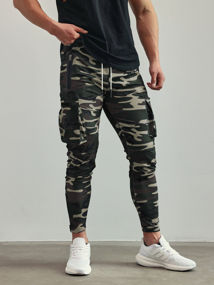 Declan | Herren Bequeme Slim Fit Cargo Jogginghose mit Kordelzug