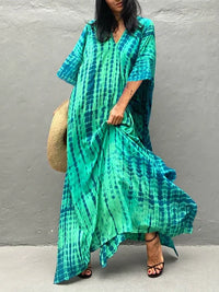 Jeannette | Damen Luftiges Relaxed Fit Kaftan Kleid