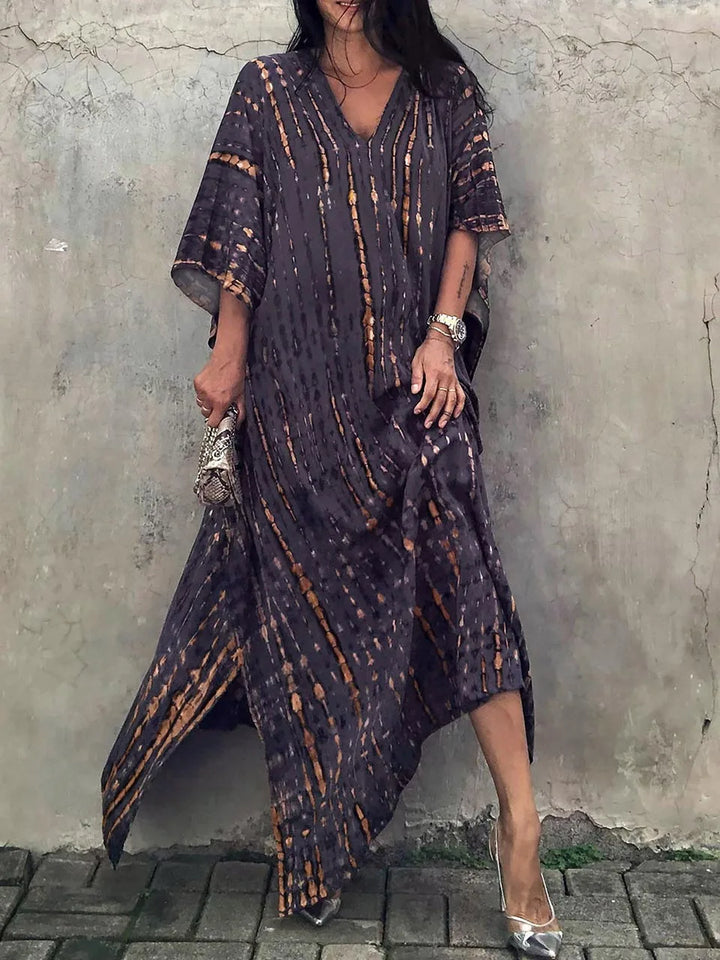 Jeannette | Damen Luftiges Relaxed Fit Kaftan Kleid