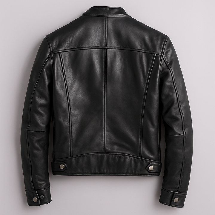 Silvan | Herren Klassische Vintage Leder Bikerjacke