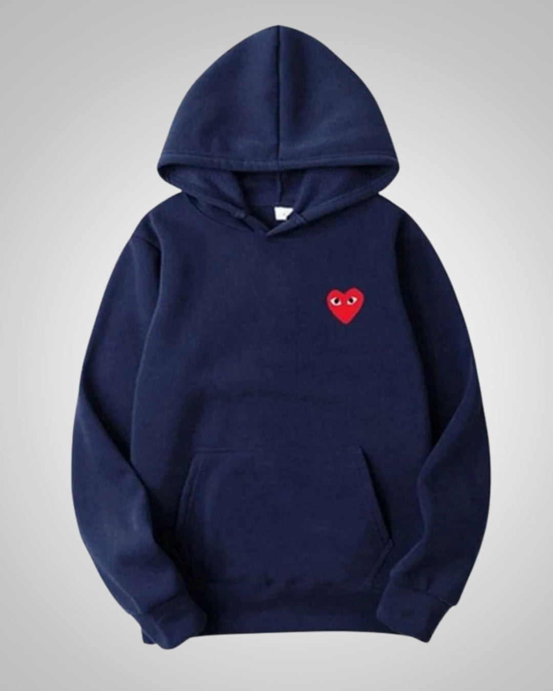 Cora | Damen Modischer Baumwoll Hoodie mit Herz