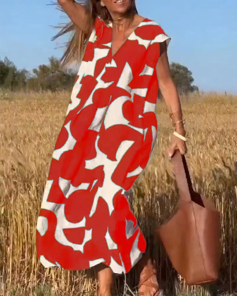Mila | Damen Ärmellos Maxi Sommerkleid