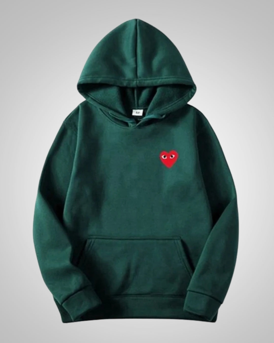 Cora | Damen Modischer Baumwoll Hoodie mit Herz
