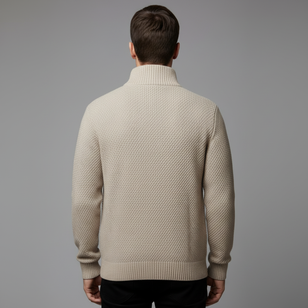 Aurel | Herren Warmer Strickfleece Cardigan