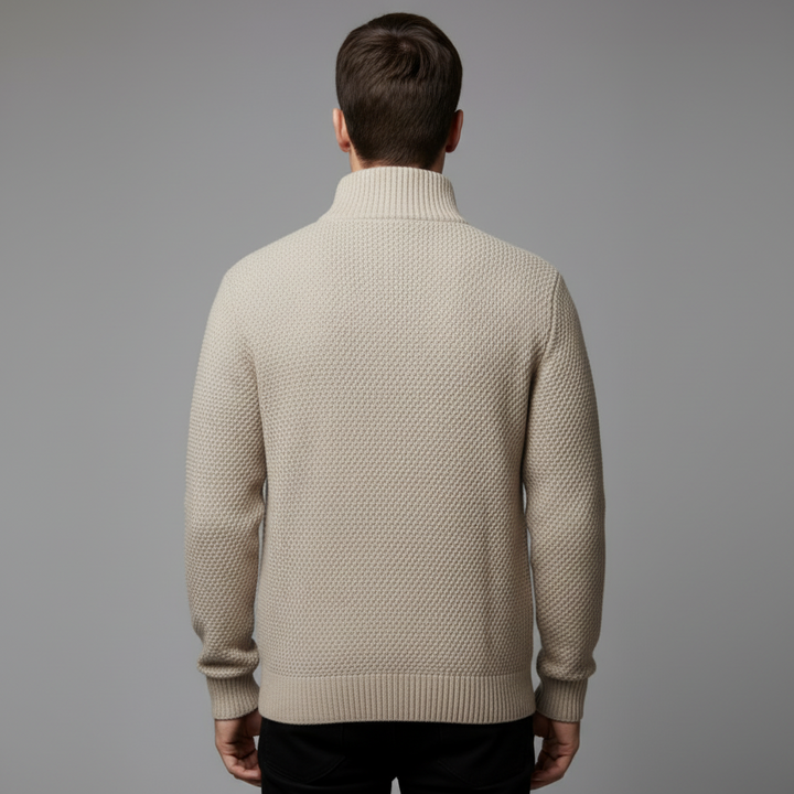 Aurel | Herren Warmer Strickfleece Cardigan