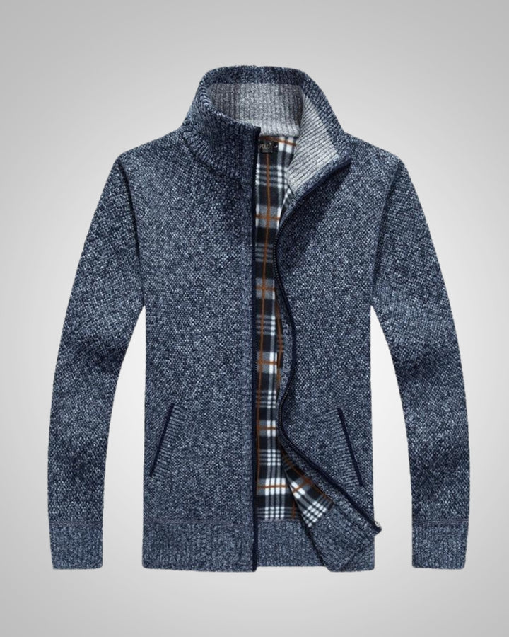 Aurel | Herren Warmer Strickfleece Cardigan