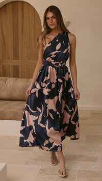 Kim | Women's Elegant One-Shoulder A-Line Dress