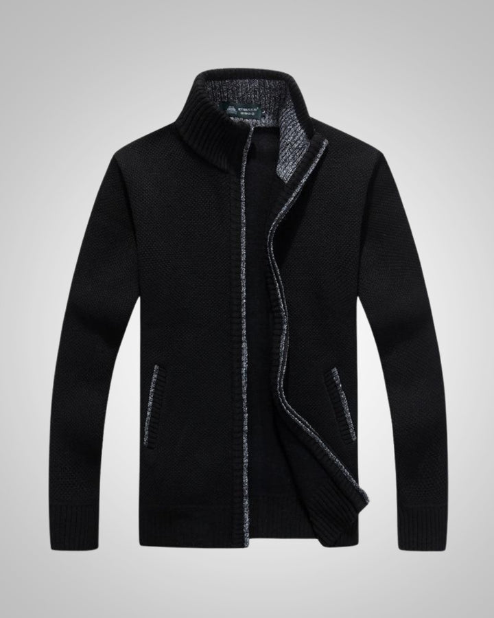 Aurel | Herren Warmer Strickfleece Cardigan