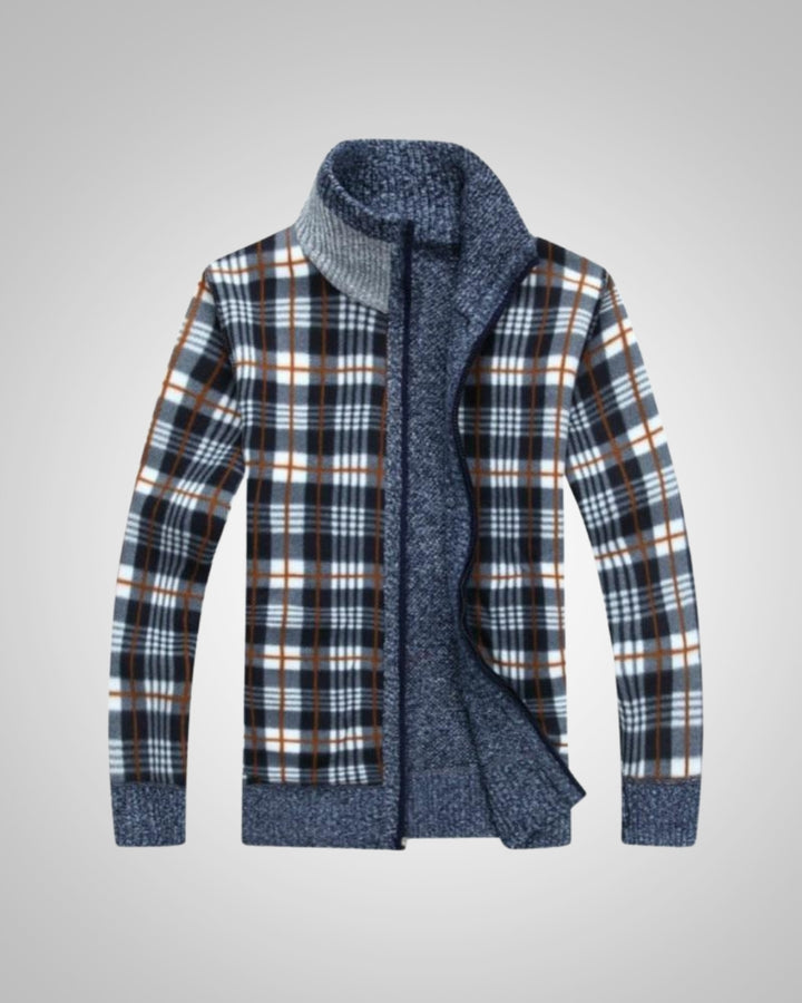 Aurel | Herren Warmer Strickfleece Cardigan