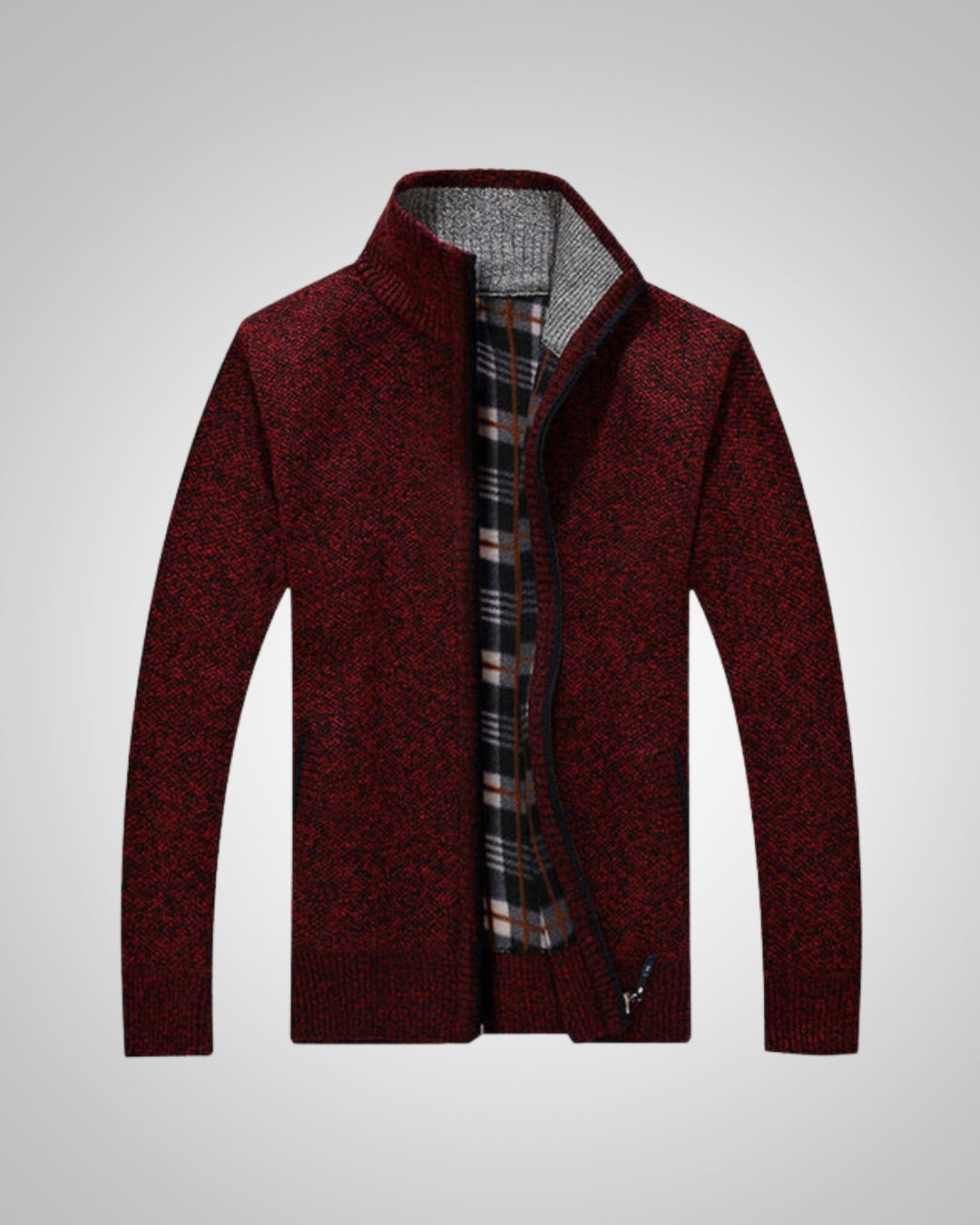 Aurel | Herren Warmer Strickfleece Cardigan