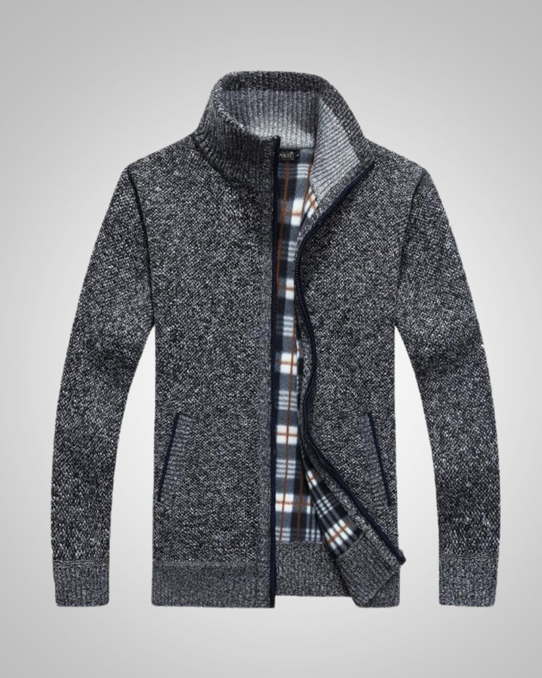 Aurel | Herren Warmer Strickfleece Cardigan