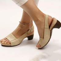 Margrit | Sandali slingback da donna con tacco a blocco