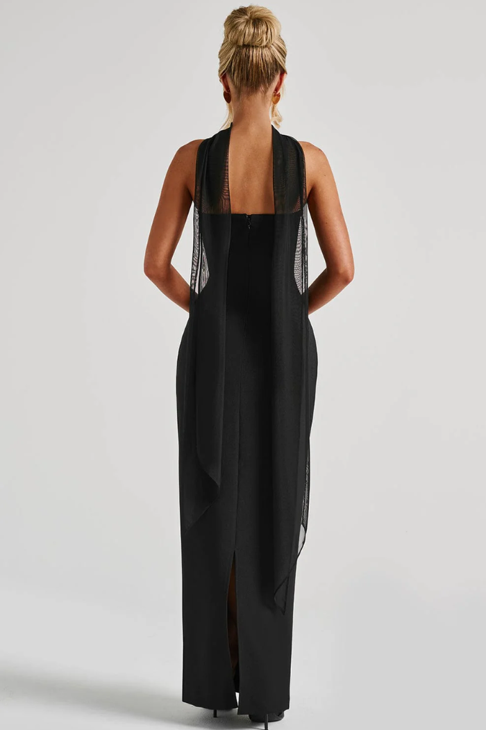 Kennedy | Damen Trägerloses Bodycon Hochzeitsgäst Maxikleid