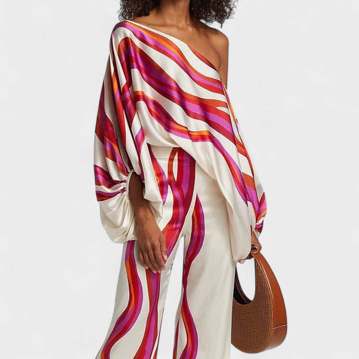 Melanie | Damen Festlicher Sommer Midi Zweiteiler