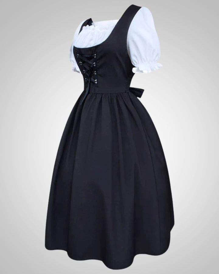 Nadine | Damen Traditionelles Dirndl mit Schürze