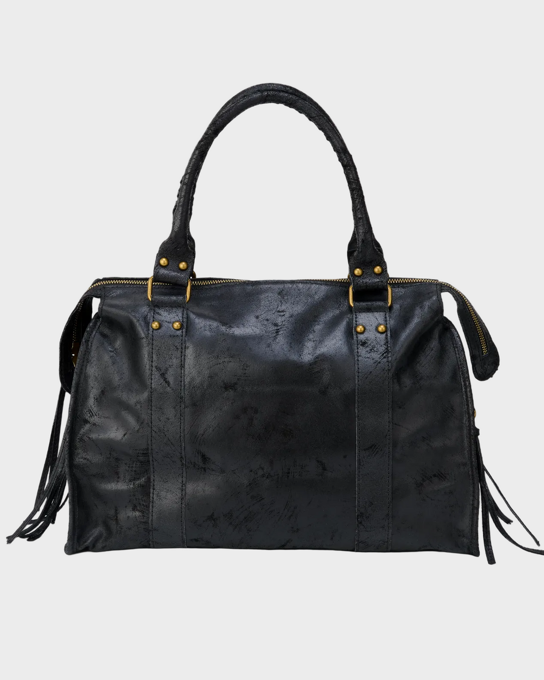 Annina | Damen Geräumige Leder Schultertasche mit Taschen