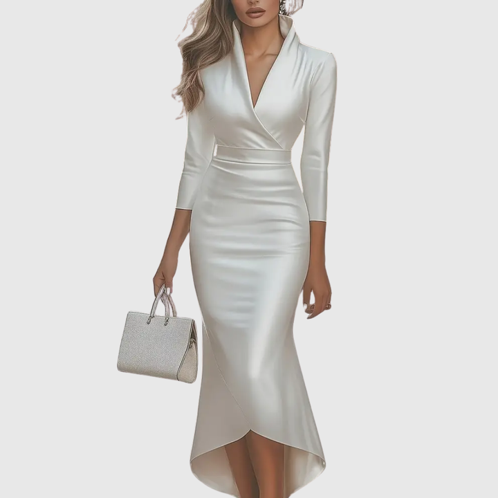 Marianne | Elegantes Wickelkleid mit V-Ausschnitt