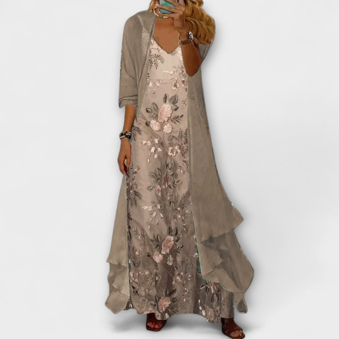 Leticia | Damen Elegantes Hochzeitsgast Sommer Maxikleid