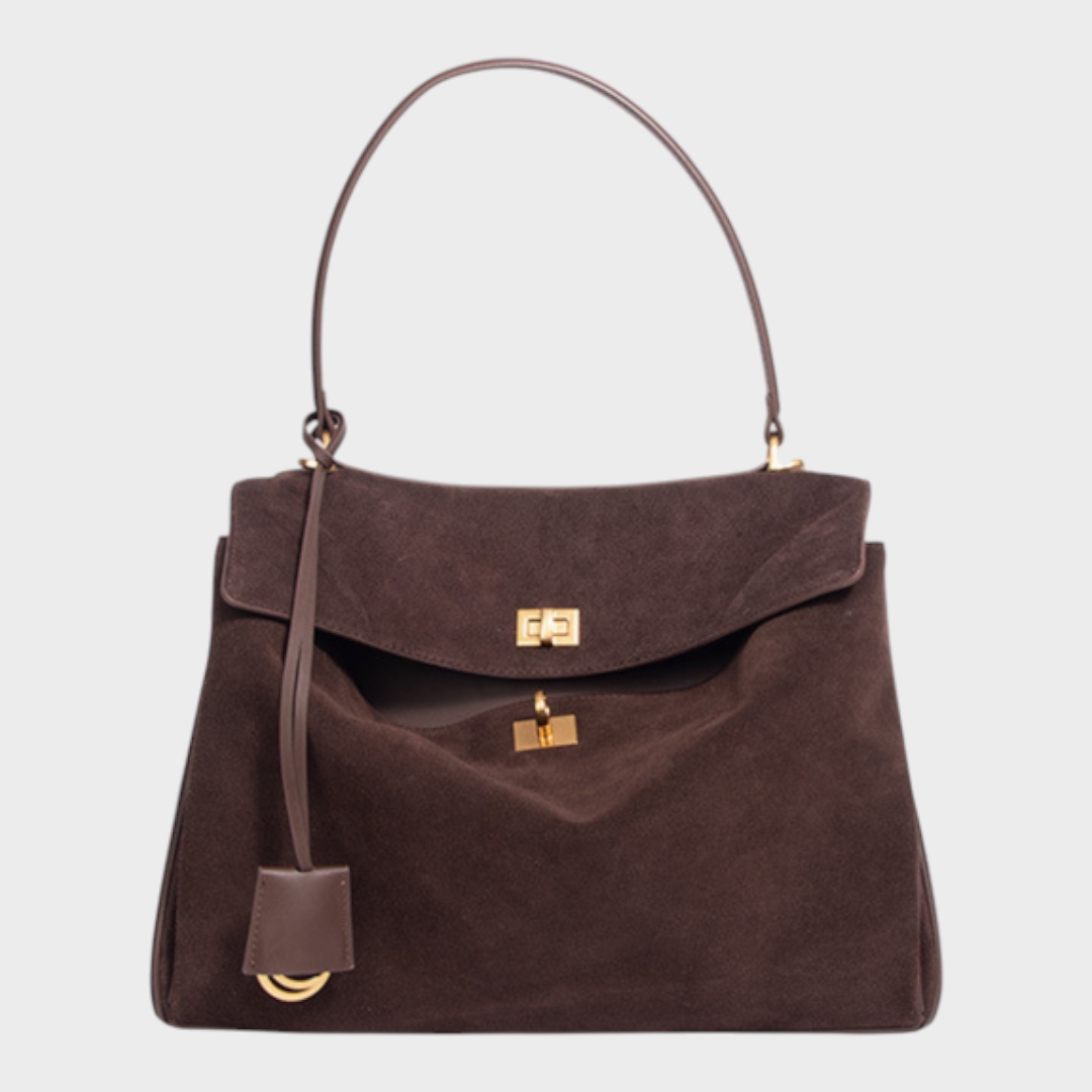 Eva | Damen Zeitlose Leder Schultertasche