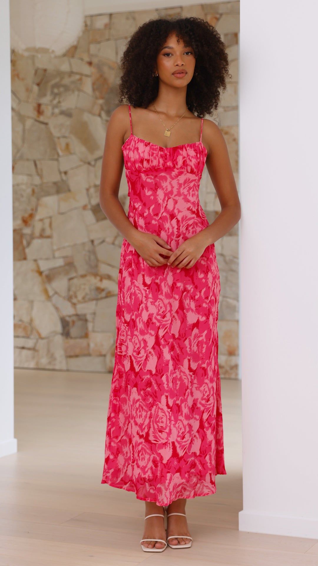 Luisa | Damen Sommer Maxi Hochzeitsgastkleid