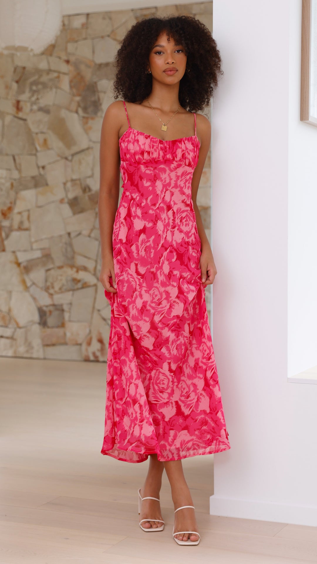 Luisa | Damen Sommer Maxi Hochzeitsgastkleid