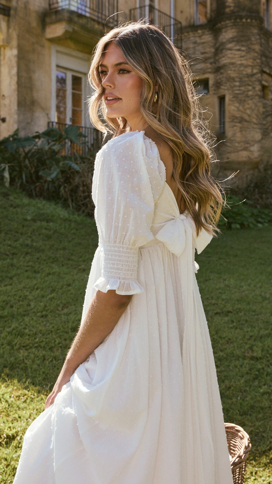 Leticia | Damen Romantisches Midi Hochzeitsgastkleid