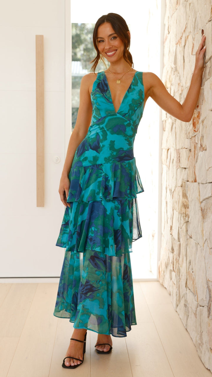 Tanja | Damen Elegantes Sommer Maxikleid | Lockerer Schnitt für den Alltag