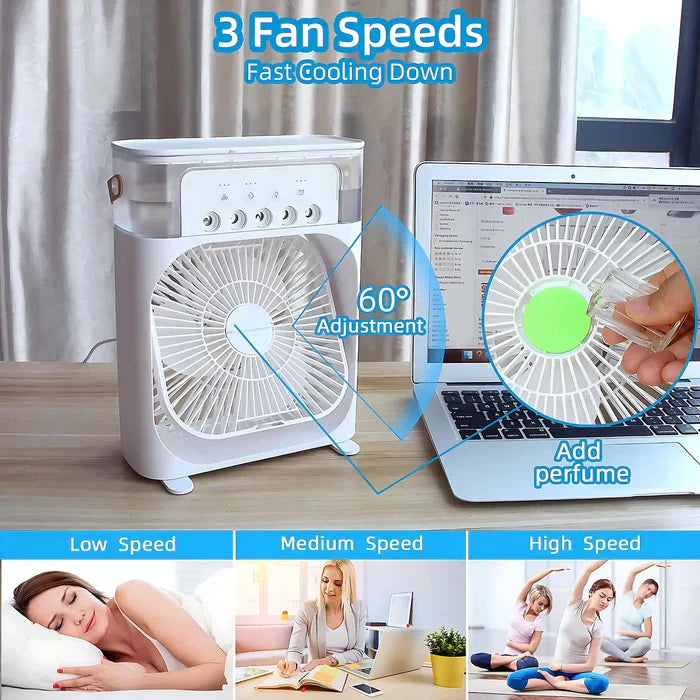 Mobile 3-in-1 Ventilator | Luftkühler Luftbefeuchter Klimafunktion