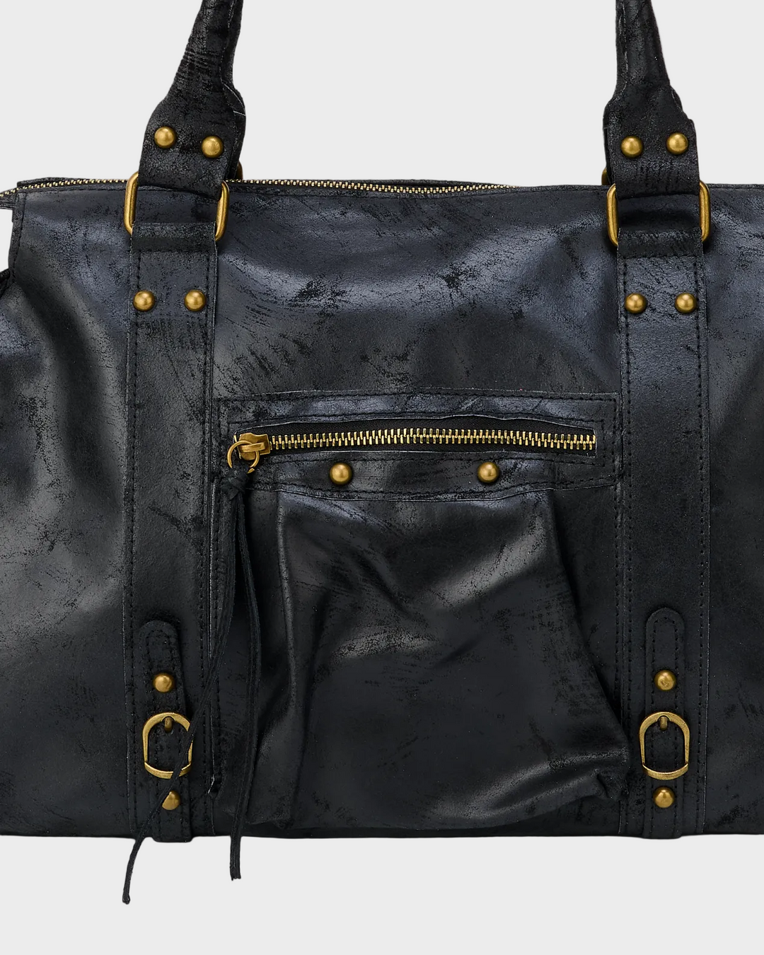 Annina | Damen Geräumige Leder Schultertasche mit Taschen
