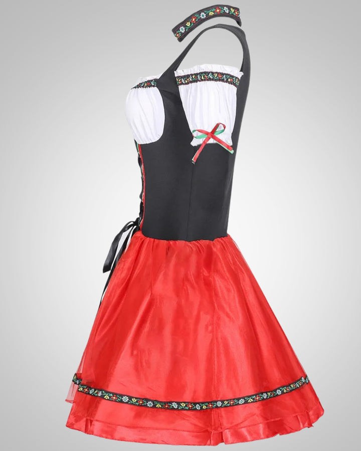 Nela | Damen Traditionelles Dirndl Oktoberfest Kostüm