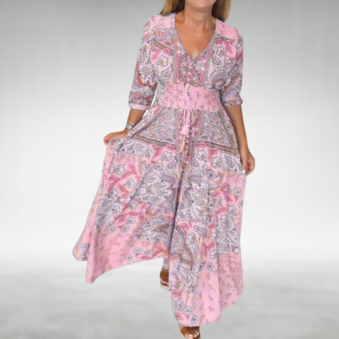 Lina | Damen Maxi Strand Sommer Kleid