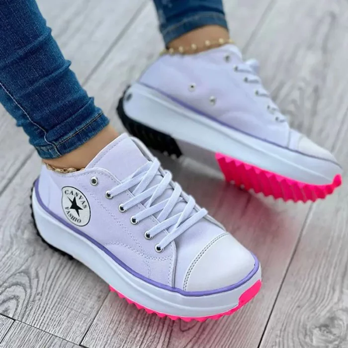 Renata | Damen Klassische Plateau Sneaker