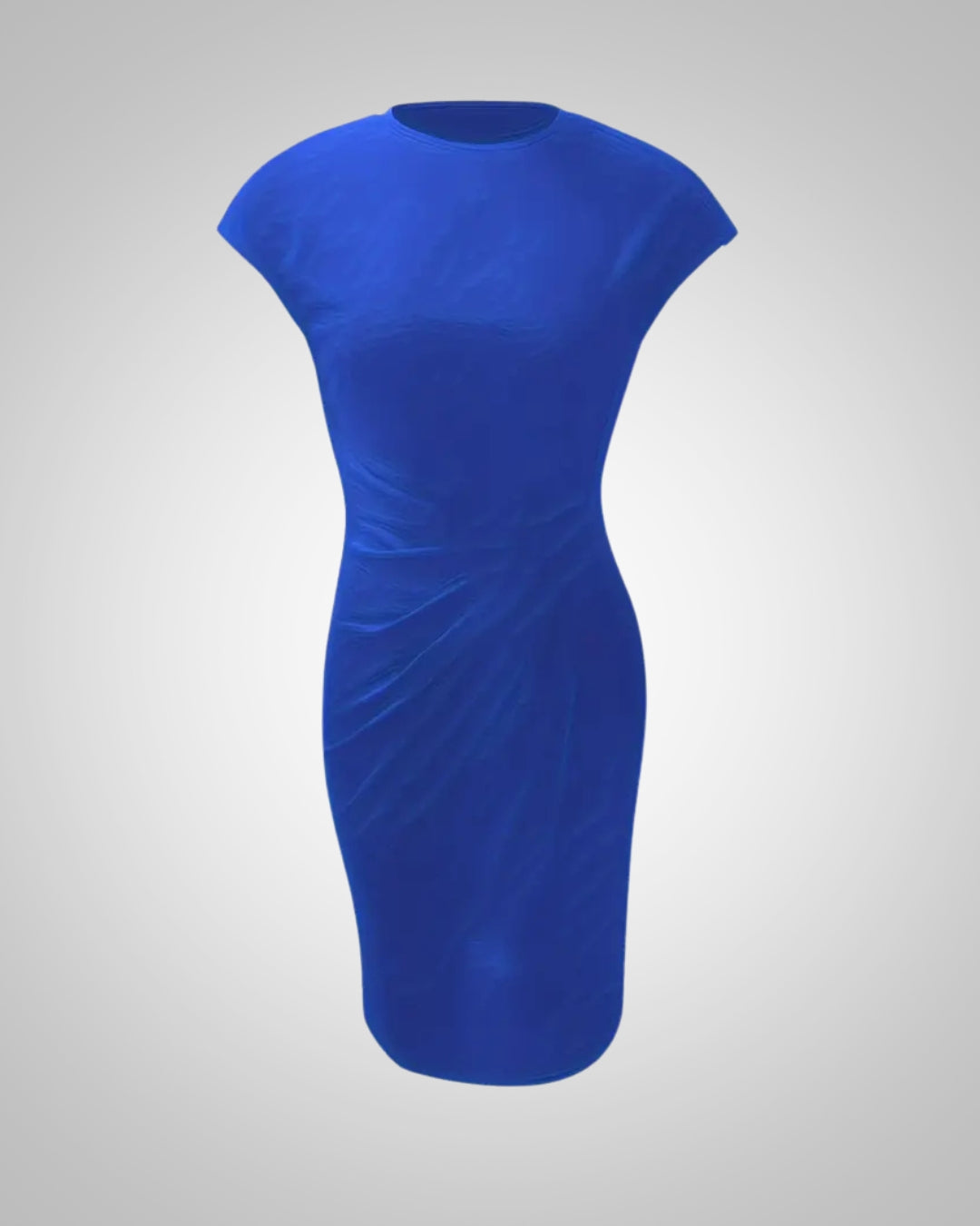 Isla | Damen Elegant Rundhalsausschnitt Bodycon Midi Kleid
