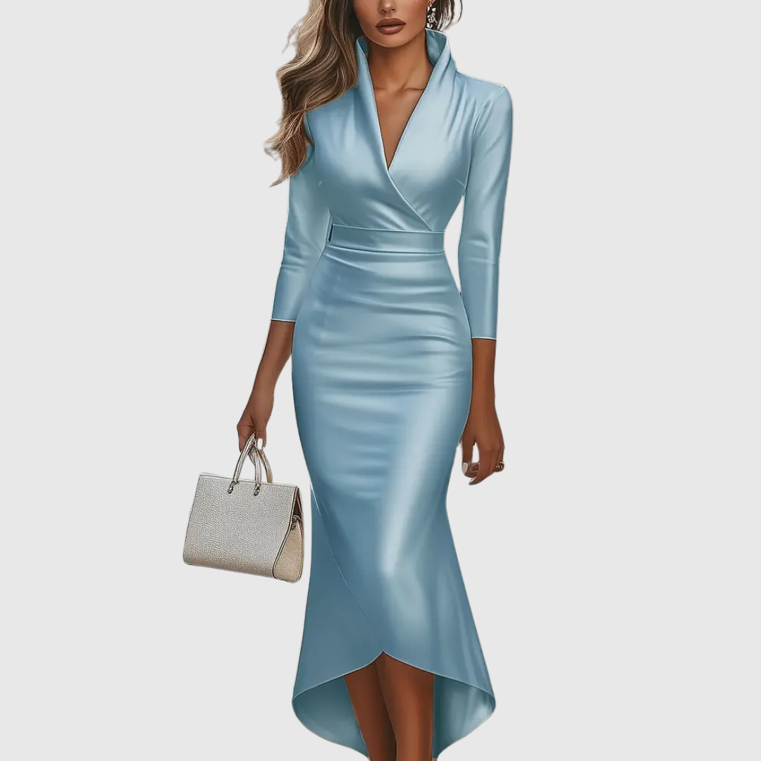 Marianne | Elegantes Wickelkleid mit V-Ausschnitt