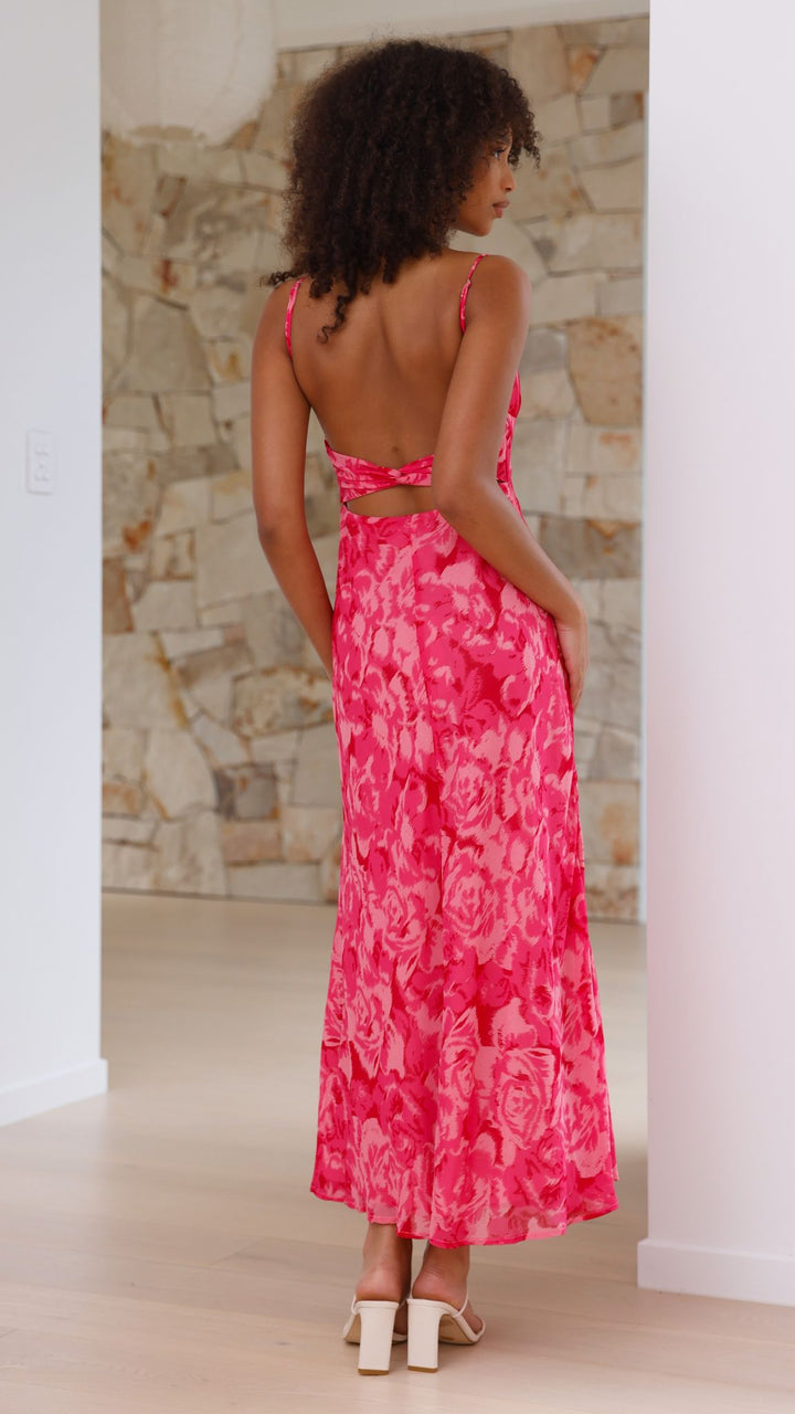 Luisa | Damen Sommer Maxi Hochzeitsgastkleid