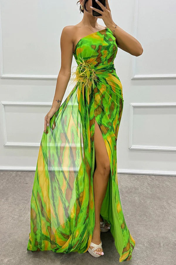 Olivia | Damen Elegantes Ärmelloses Hochzeitsgastkleid