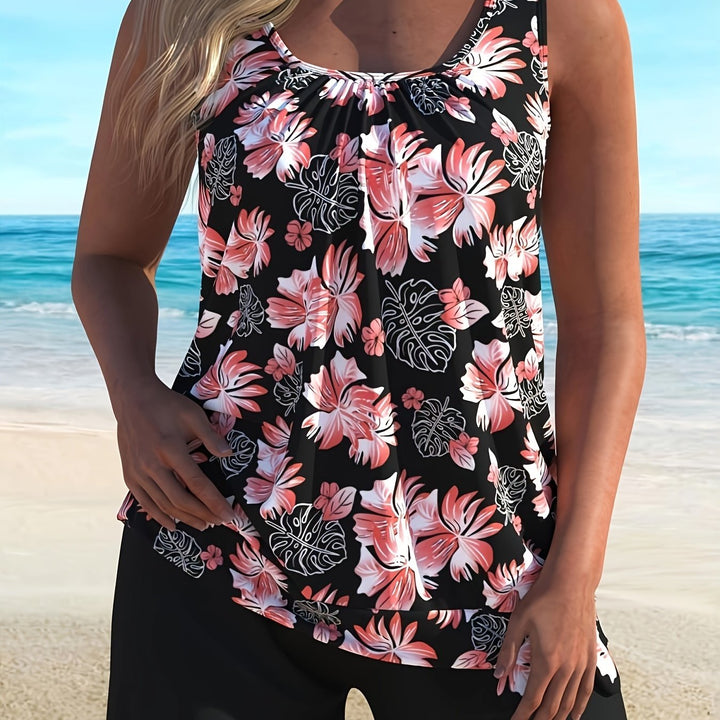 Maria | Damen Sommer Ärmelloses Tankini Bademode Set