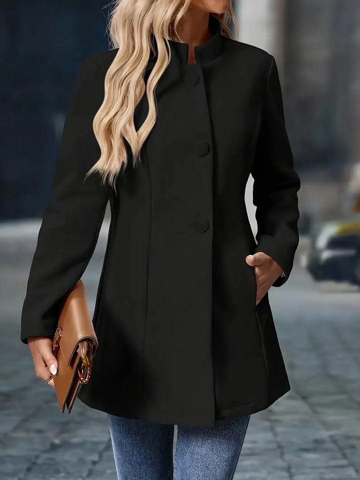 Lia | Damen Eleganter Herbstmantel mit Knöpfen