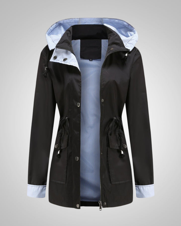 Anneliese | Damen Kapuze Kordelzug Regenjacke