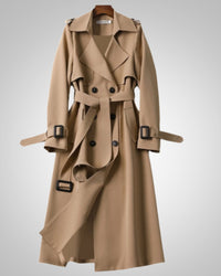 Sandra | Trench coat classico da donna con cintura annodata