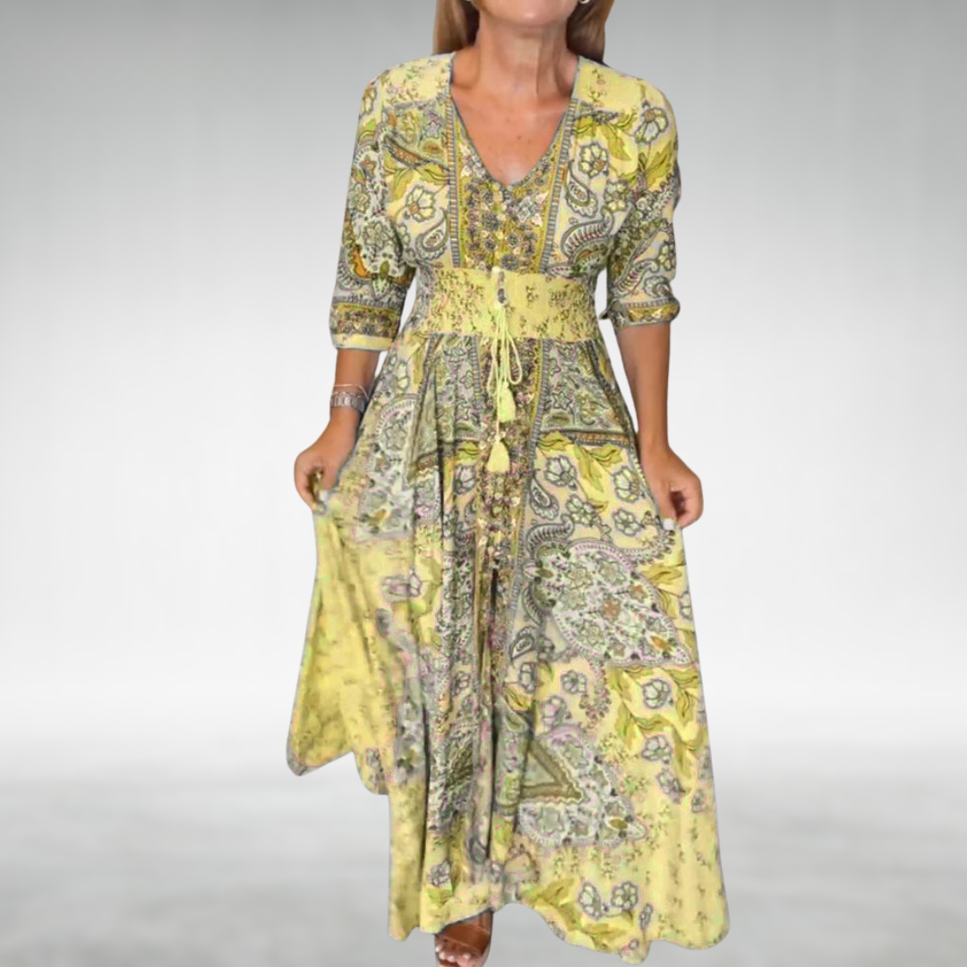 Chiara | Damen Boho Festliches Sommerkleid