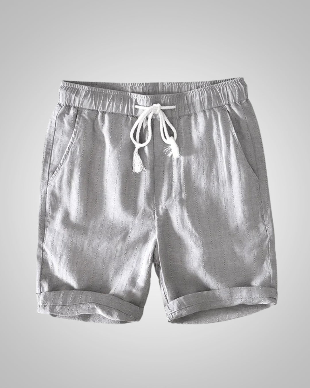 Lior | Herren Gestreifte Sommer Leinen Shorts