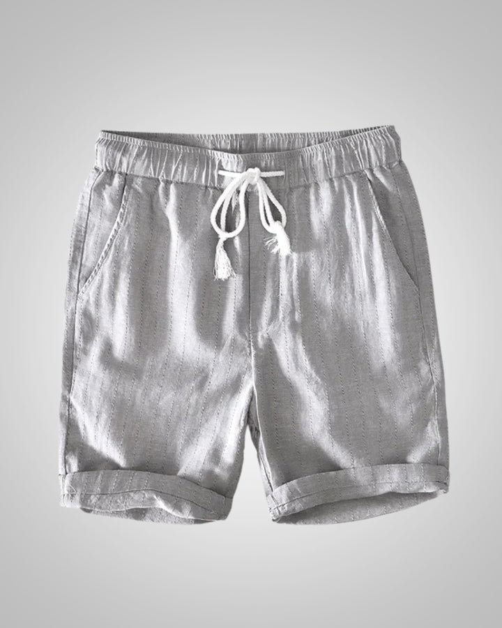 Lior | Herren Gestreifte Sommer Leinen Shorts