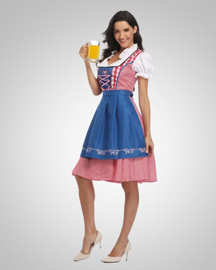 Leah | Damen Zeitloses Dirndl Midikleid