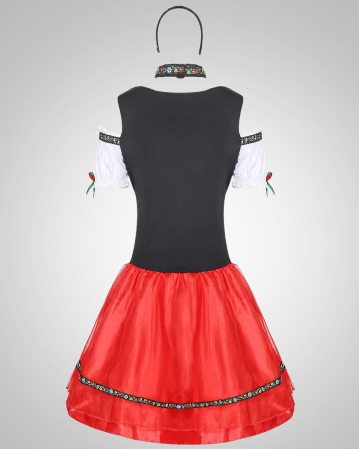 Nela | Damen Traditionelles Dirndl Oktoberfest Kostüm