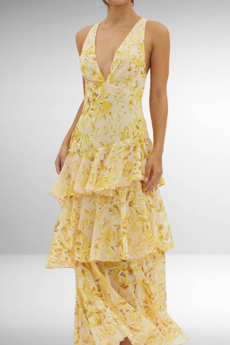 Tanja | Damen Elegantes Sommer Maxikleid | Lockerer Schnitt für den Alltag