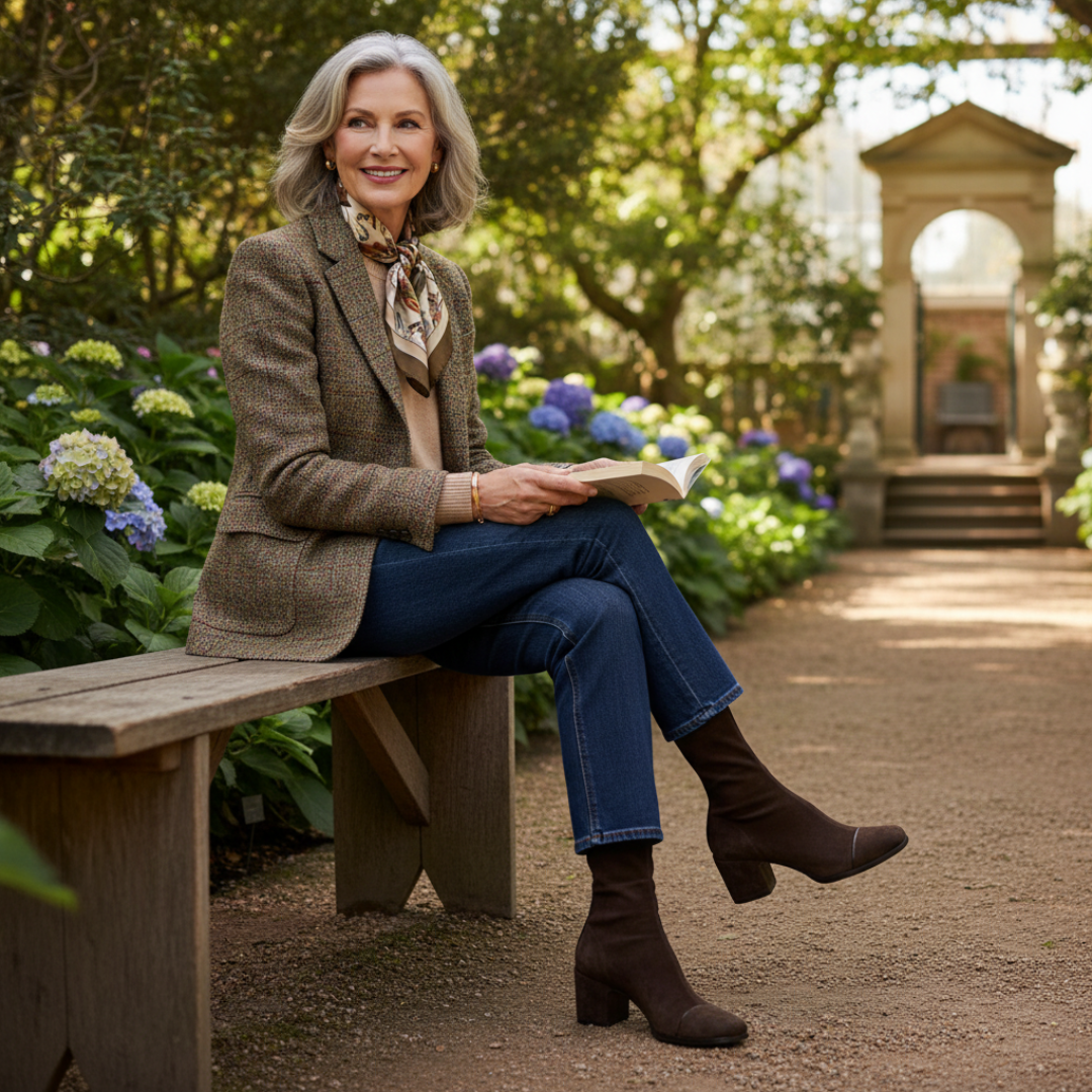 Claudia | Damen Komfort Stiefeletten Mit Absatz