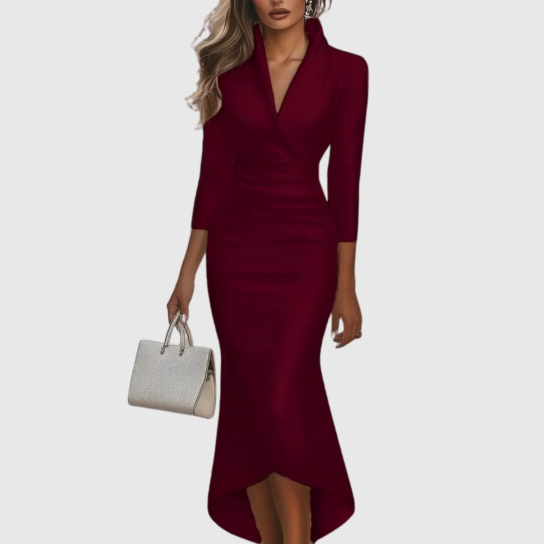 Marianne | Elegantes Wickelkleid mit V-Ausschnitt