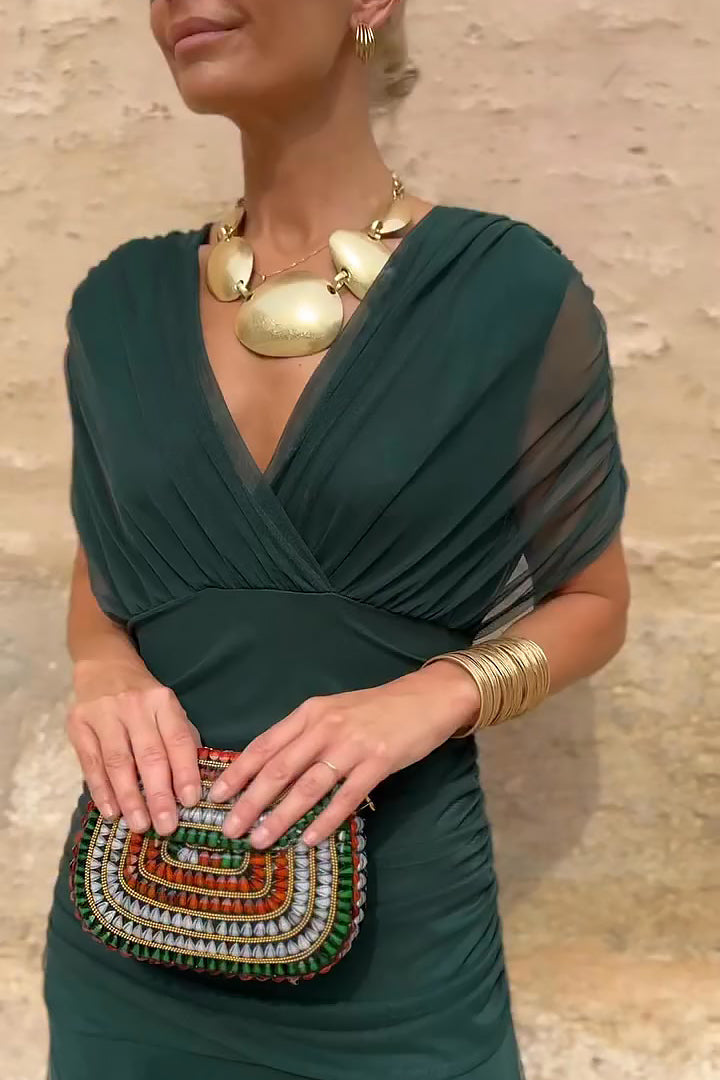 Everly | Damen Elegantes Geblümtes Off-Shoulder Maxikleid