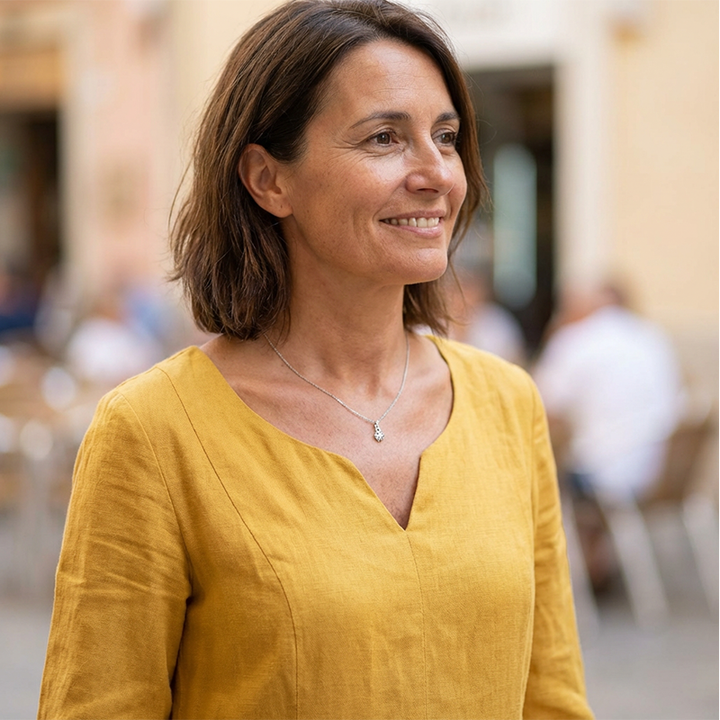 Mila | Damen Kerbausschnitt Lässiges Sommerkleid